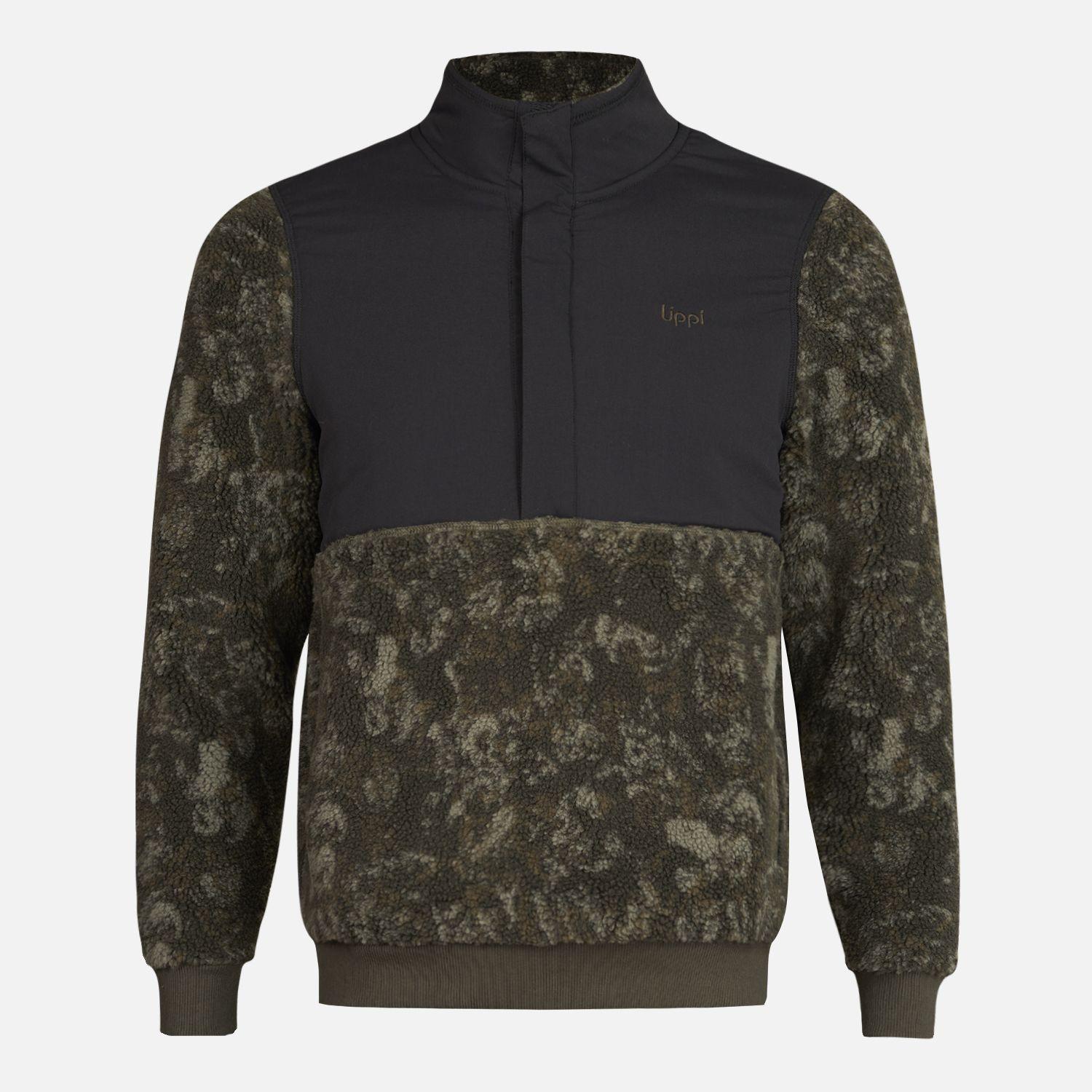 Chaqueta Teen Boy Glaciar Sherpa Pro 1/4 Zip Jacket  Print Verde Militar Lippi-0