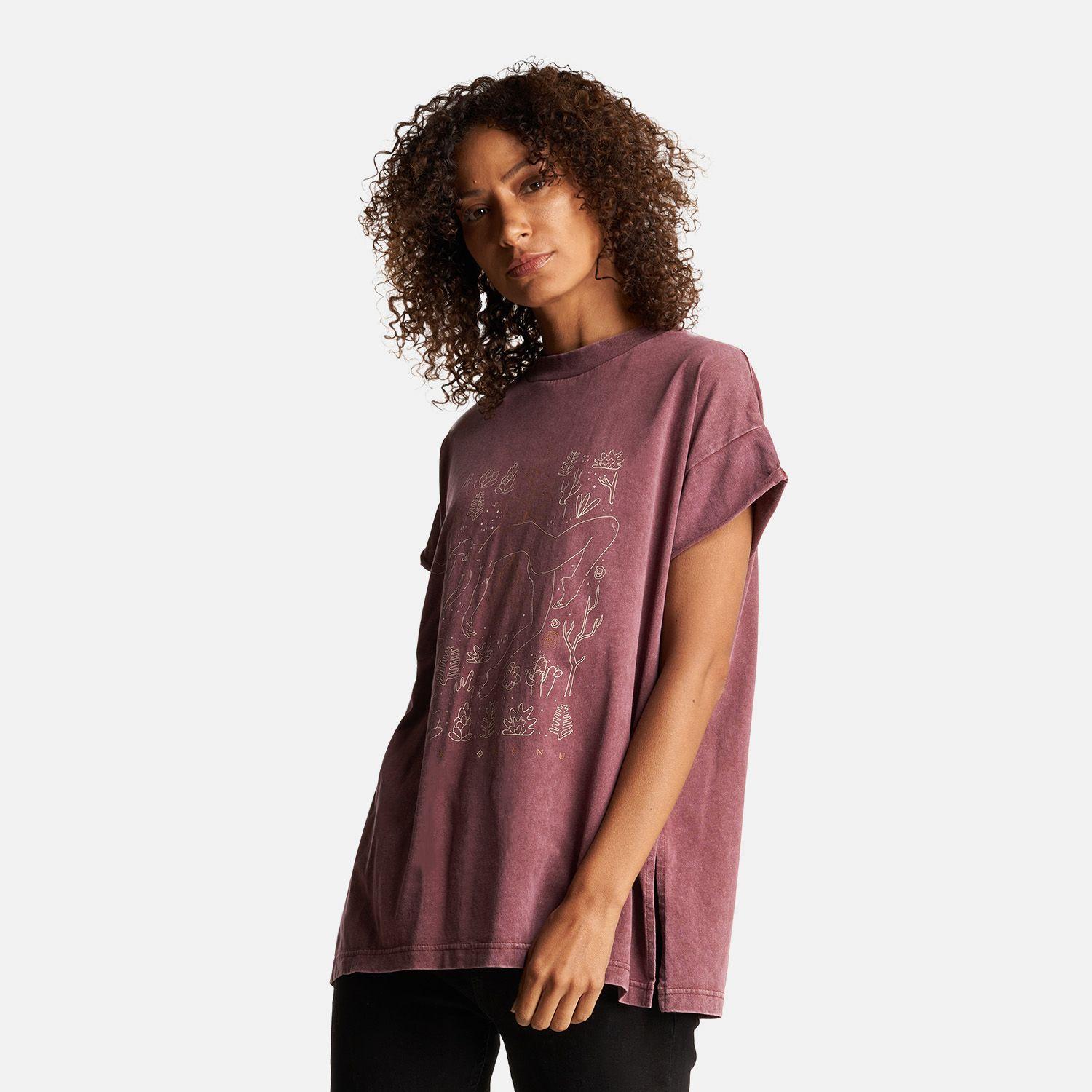 Polera Mujer Garza Burdeo Haka Honu-2