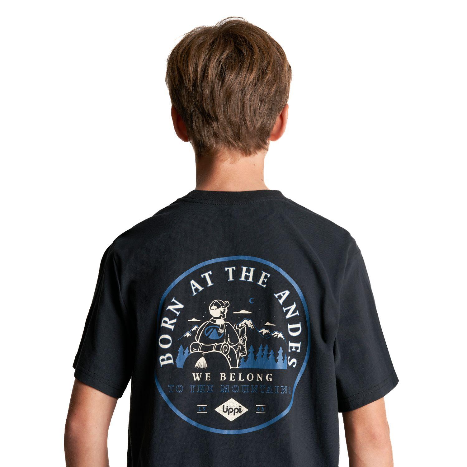 Polera Teen Boy Travel T-Shirt Negro Lippi-3