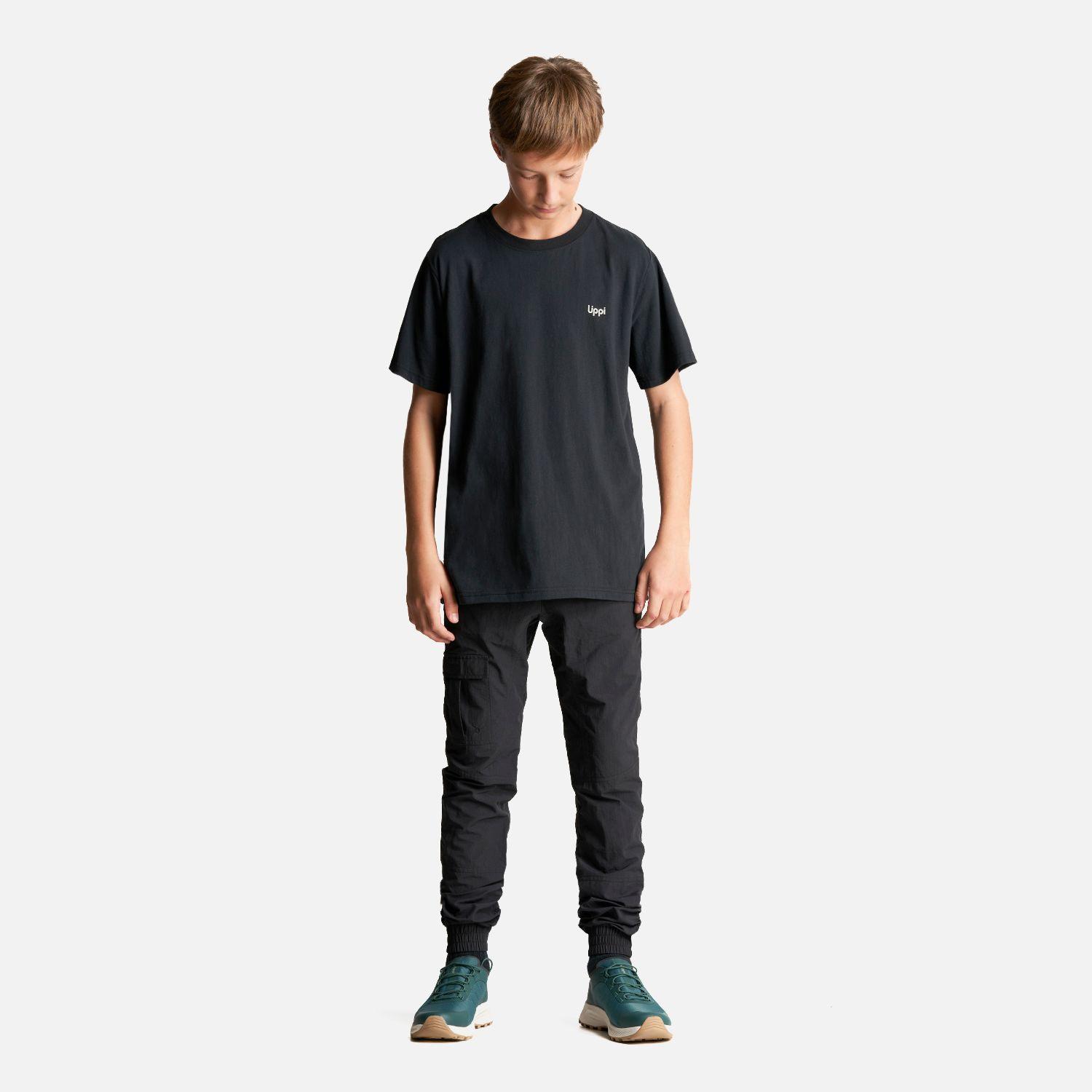 Polera Teen Boy Travel T-Shirt Negro Lippi-4