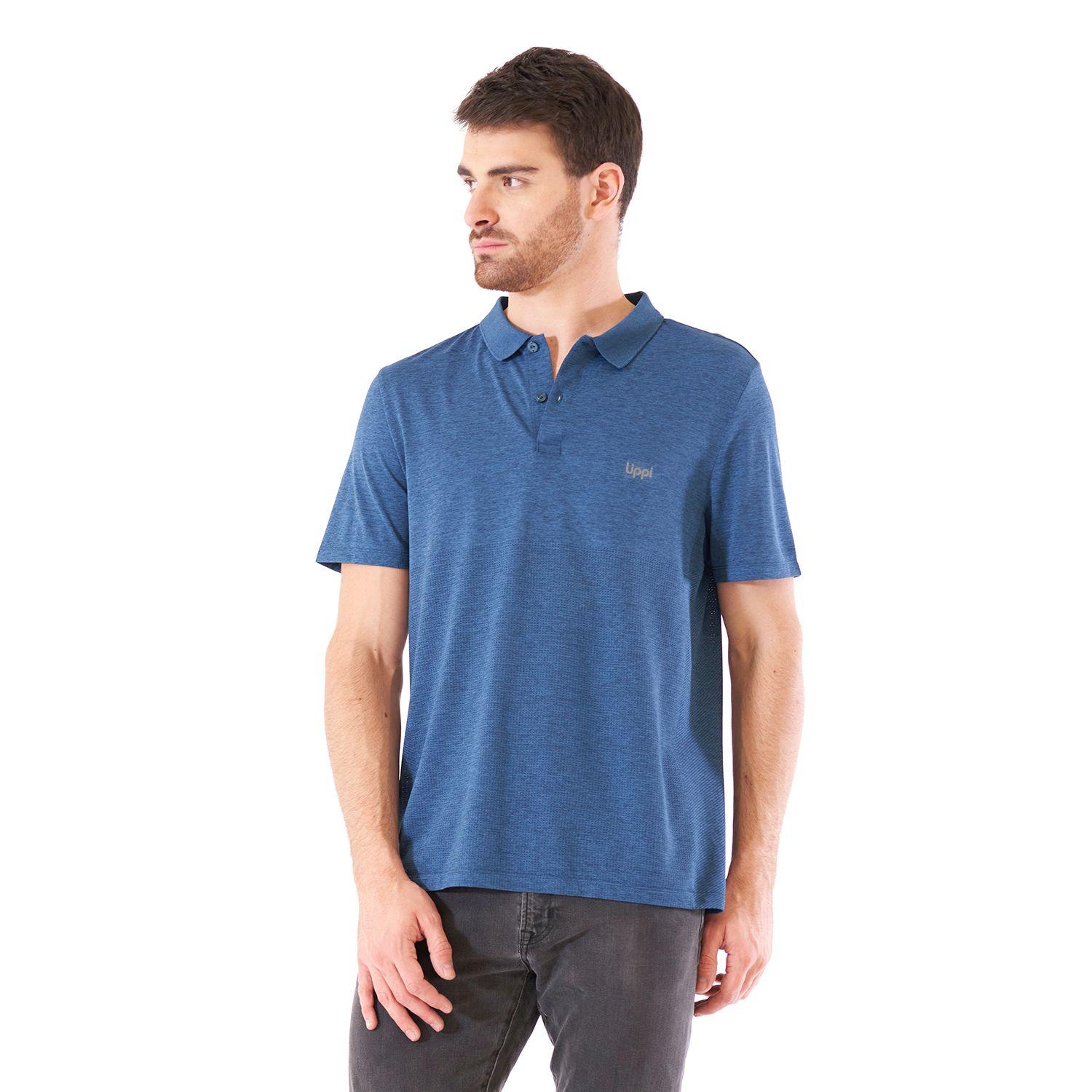 Polera Hombre B-Classic Seamless Polo Azul Lippi V21-1