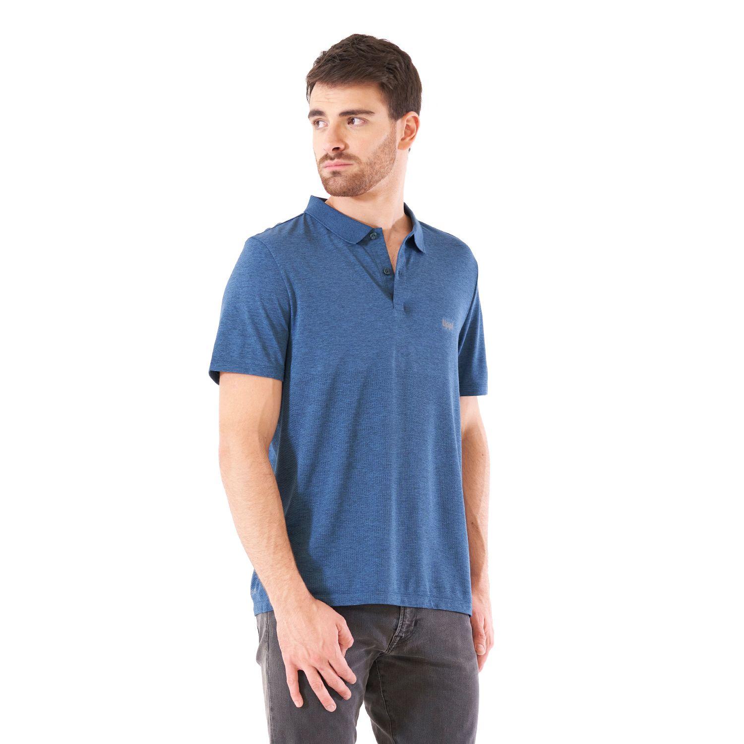 Polera Hombre B-Classic Seamless Polo Azul Lippi V21-2
