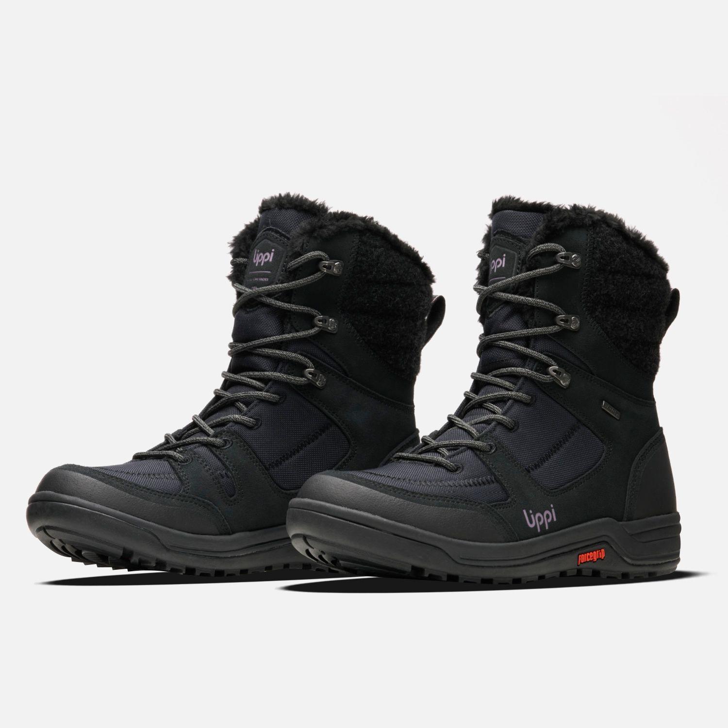 Bota Mujer Polar Light Negro / Morado Lippi I25-3