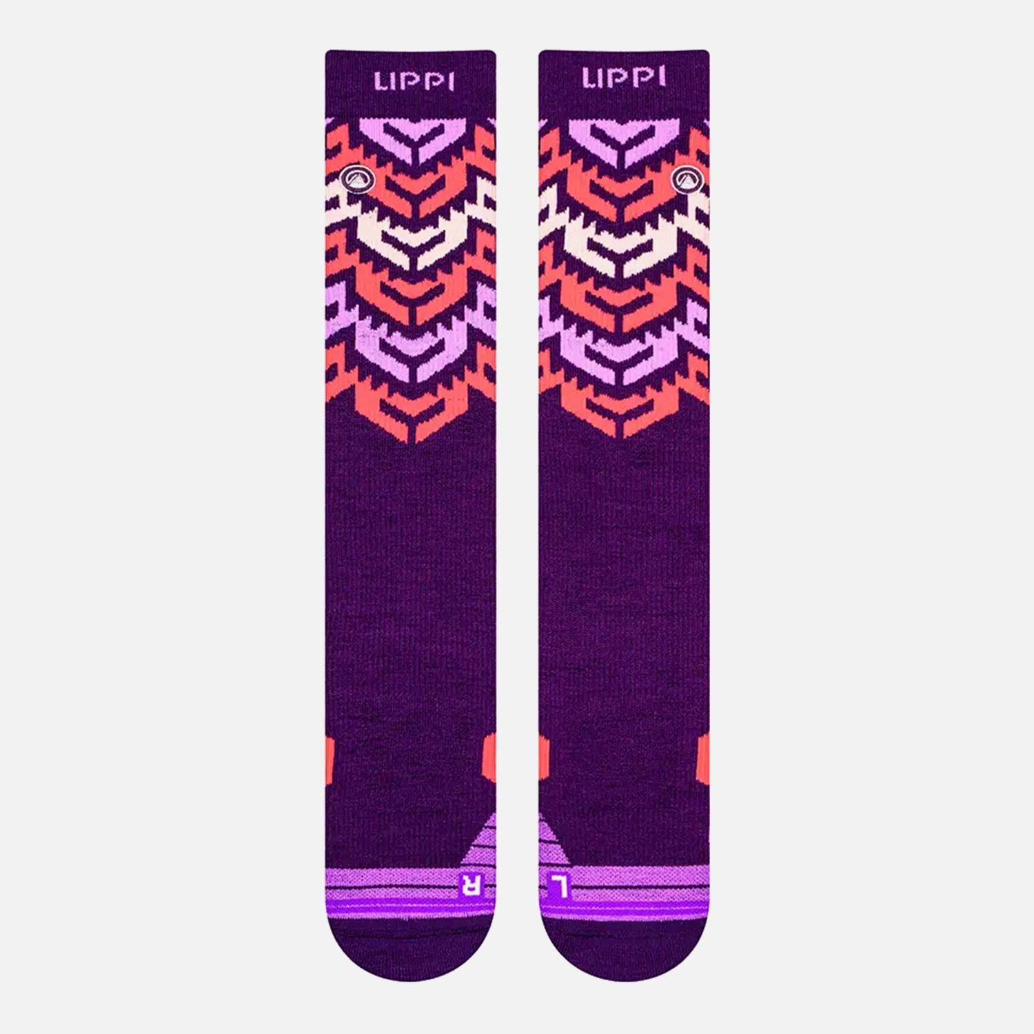 Calcetin Mujer All Mountain Ski Socks Purpura Lippi I23-1
