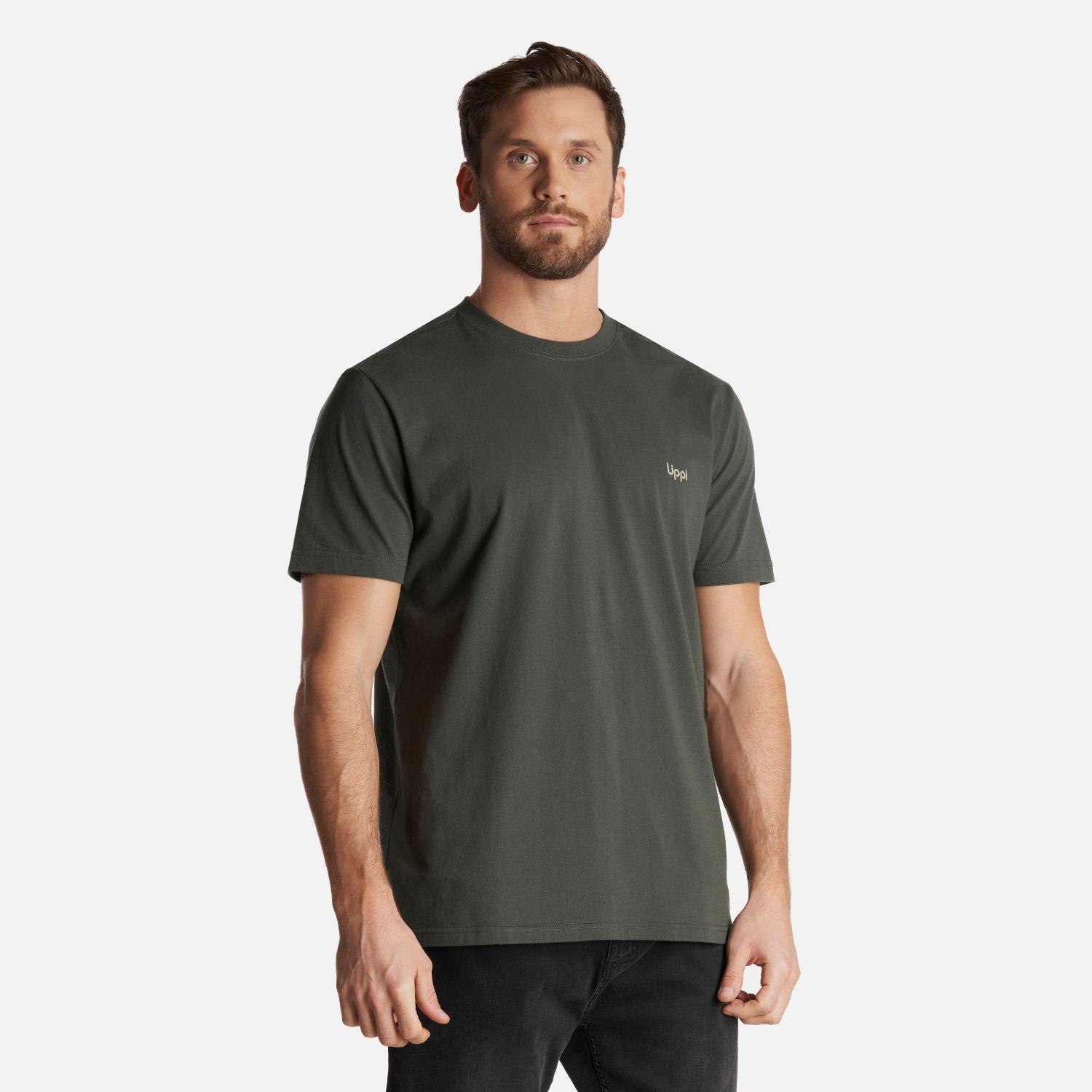 Polera Hombre Gravel T-Shirt Verde Militar Lippi-2