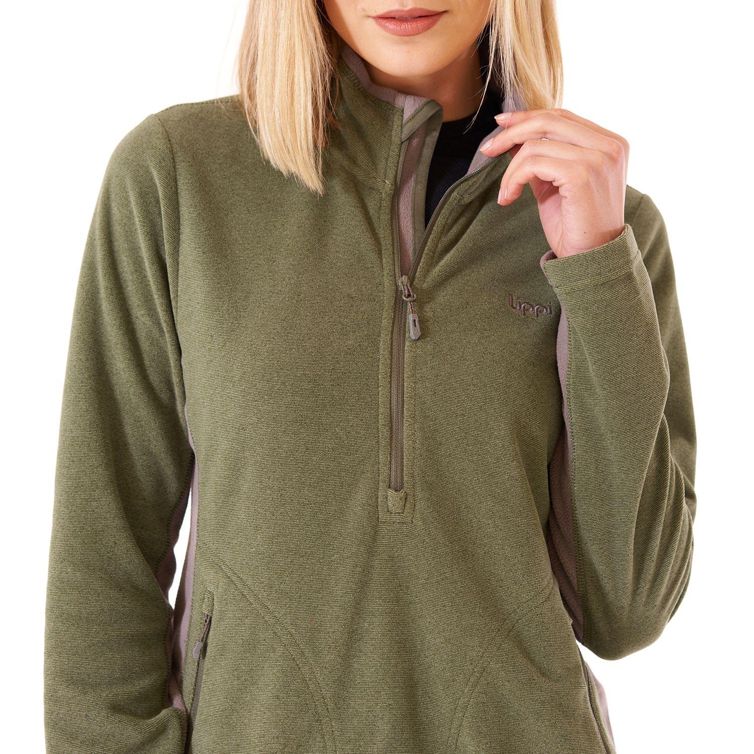Poleron Mujer Lighter Nano-F 14 Zip Laurel Lippi-4