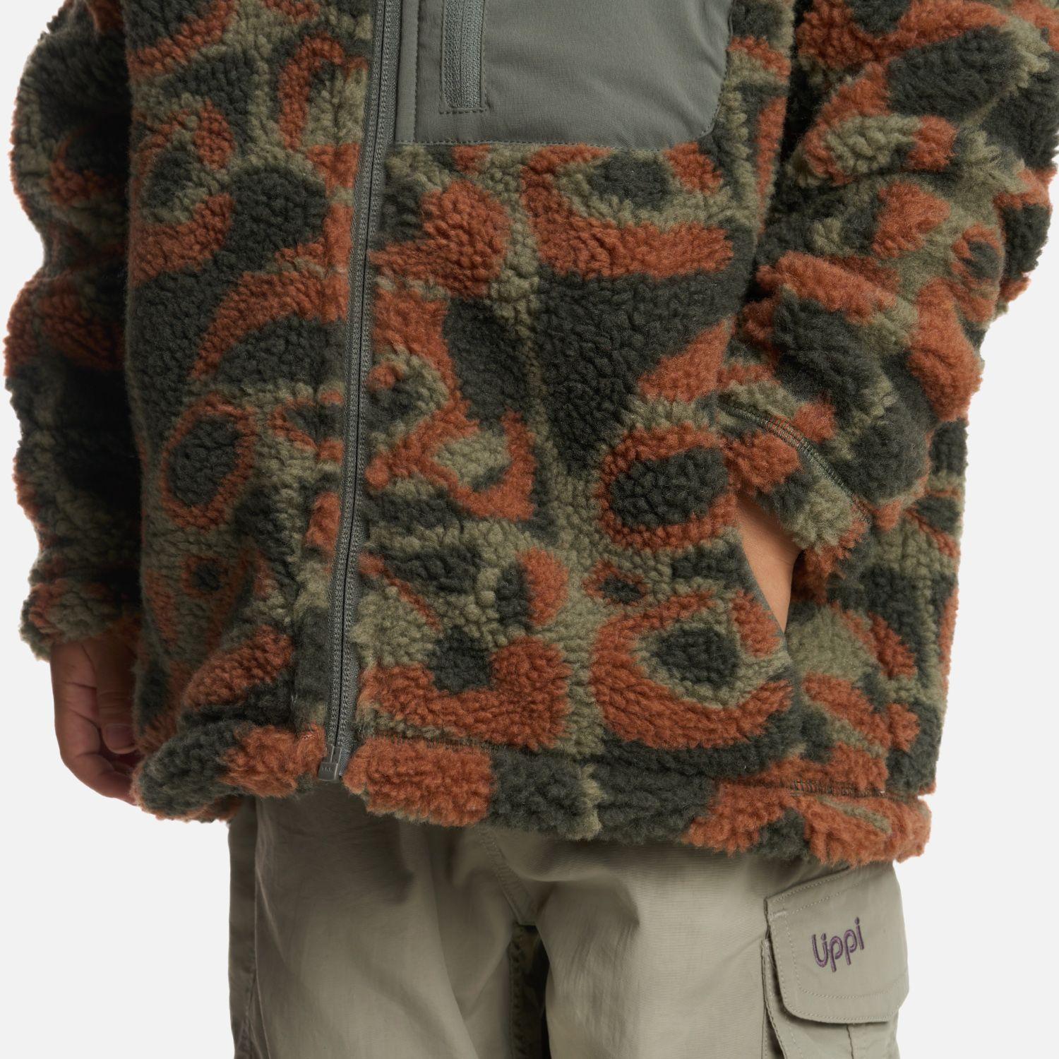 Chaqueta Niño Glaciar Sherpa-Pro Jacket Print Verde Lippi-5