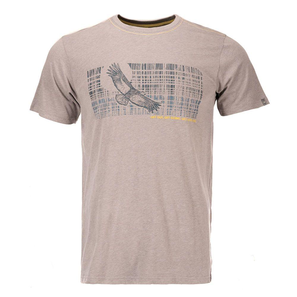 Polera Hombre Get Moved UV-Stop T-Shirt Melange Gris Lippi-0