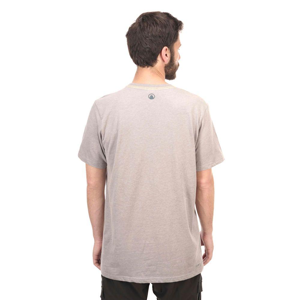 Polera Hombre Get Moved UV-Stop T-Shirt Melange Gris Lippi-2