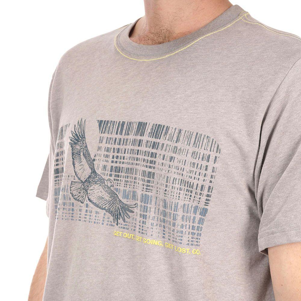 Polera Hombre Get Moved UV-Stop T-Shirt Melange Gris Lippi-3