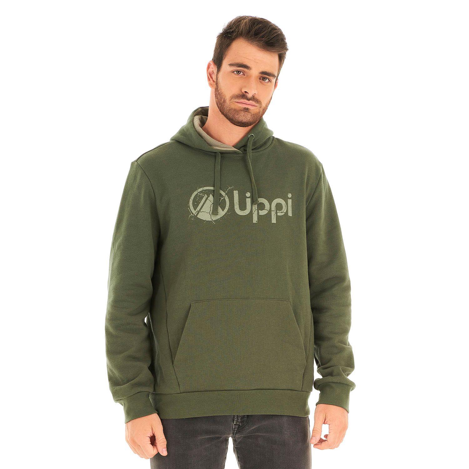 Poleron Hombre Insigne Hoody Sweatshirt Verde Militar Lippi-1