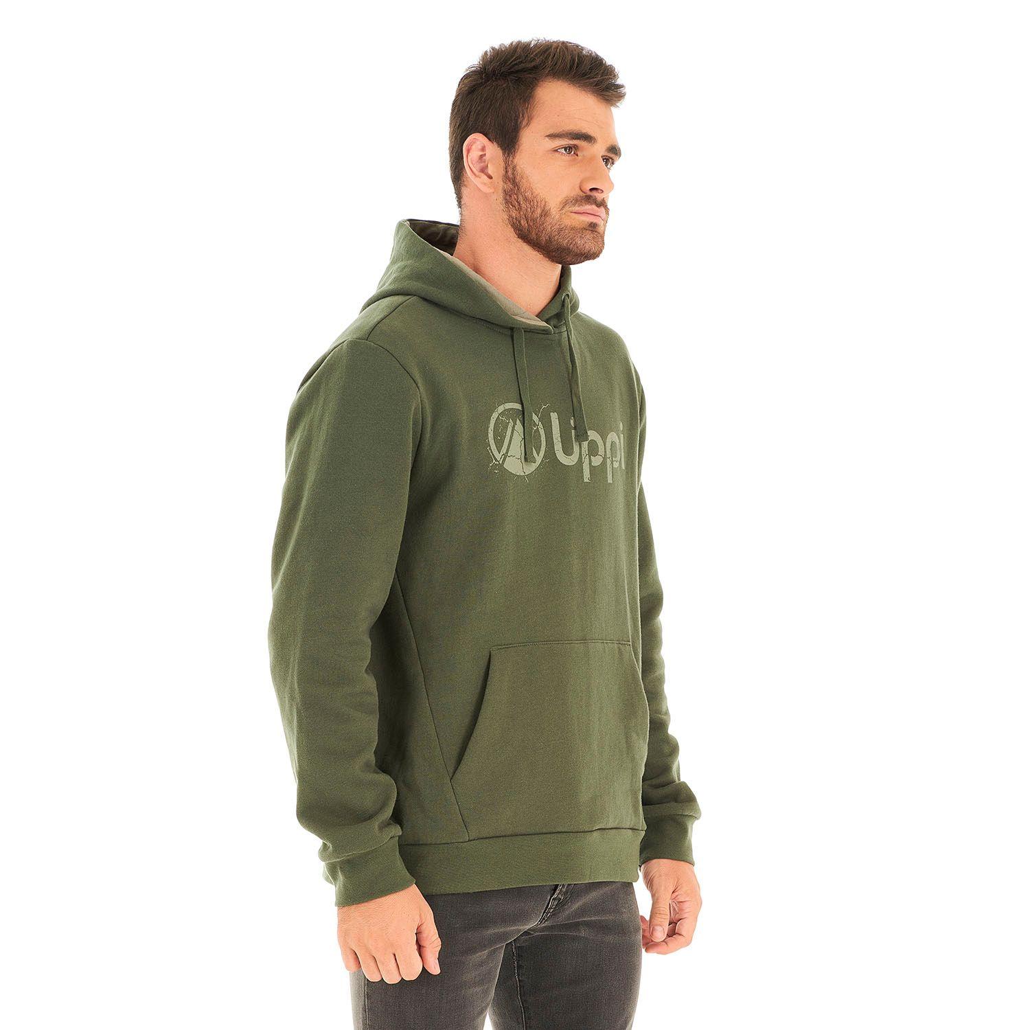 Poleron Hombre Insigne Hoody Sweatshirt Verde Militar Lippi-2