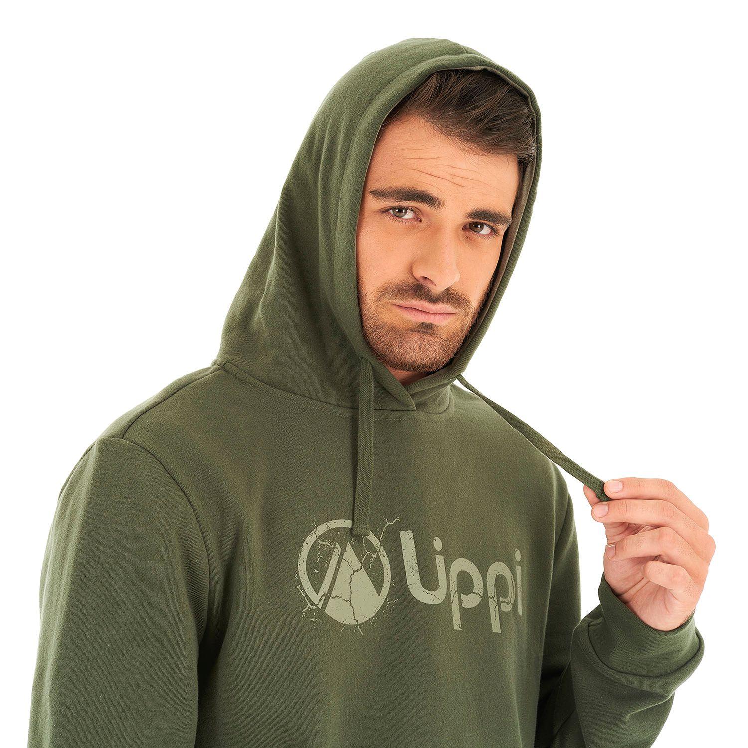 Poleron Hombre Insigne Hoody Sweatshirt Verde Militar Lippi-6