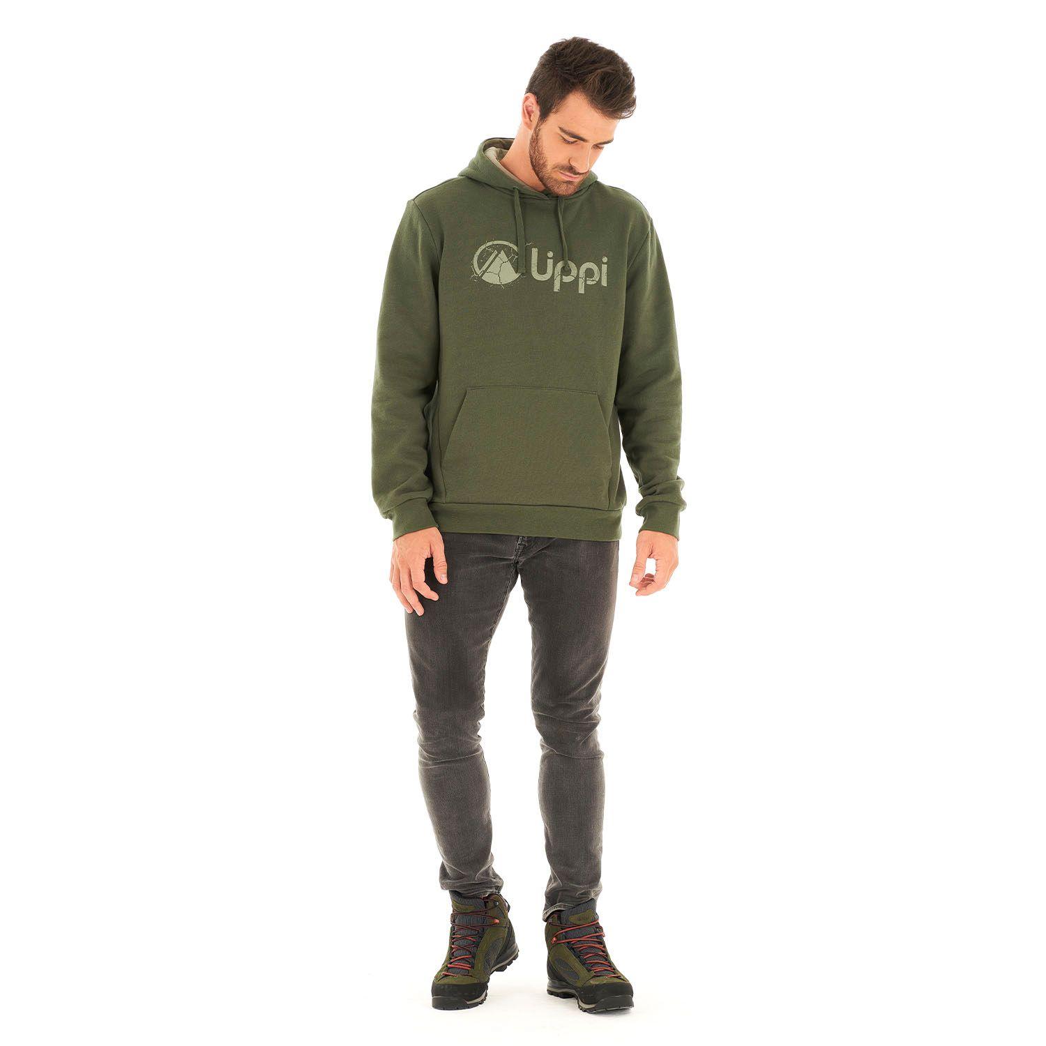 Poleron Hombre Insigne Hoody Sweatshirt Verde Militar Lippi-8