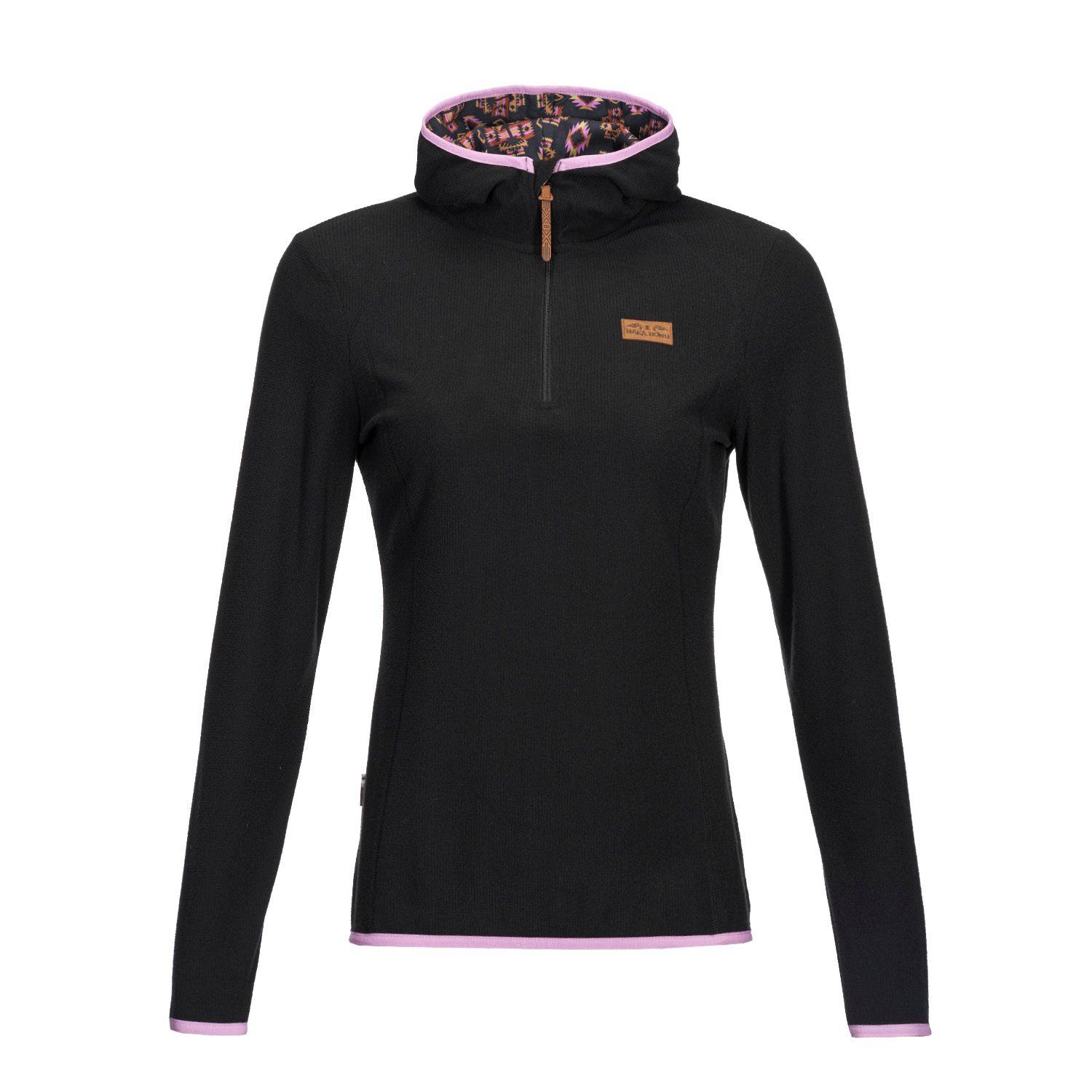 Poleron Mujer Taina Nui Negro Haka Honu V22-0