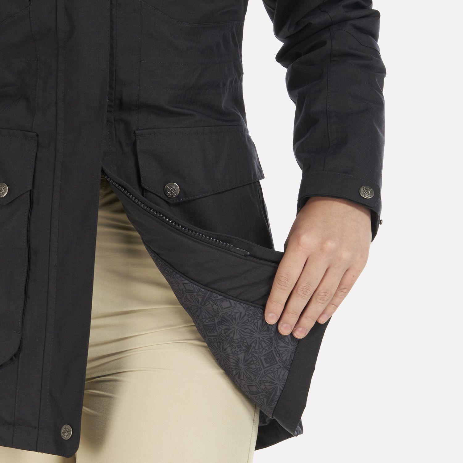 Chaqueta Mujer Roble B-Dry Hoody Jacket Negro Lippi I21-5