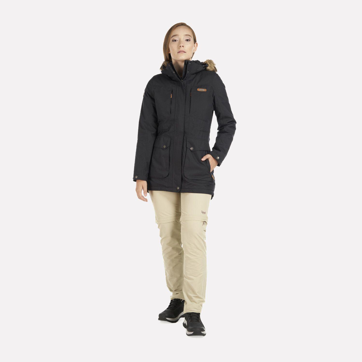 Chaqueta Mujer Roble B-Dry Hoody Jacket Negro Lippi I21-9