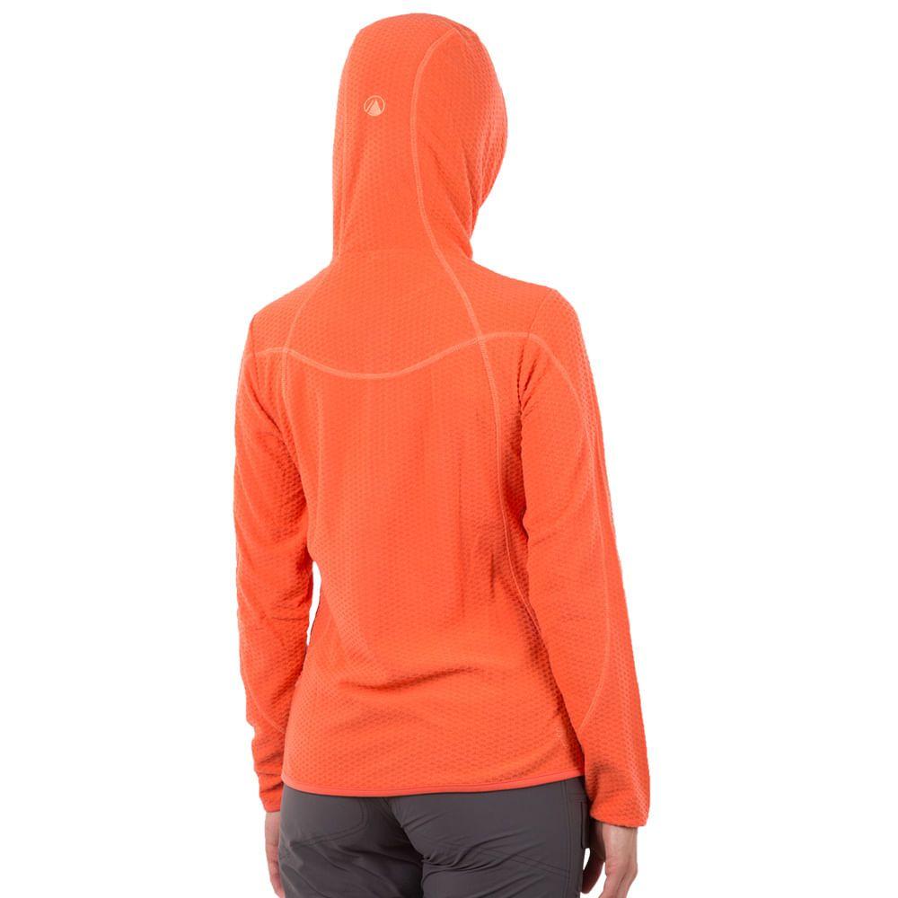 Poleron Mujer Jacaranda Nano-F 14 Zip Hoody Rojo Coral Lippi I17-2