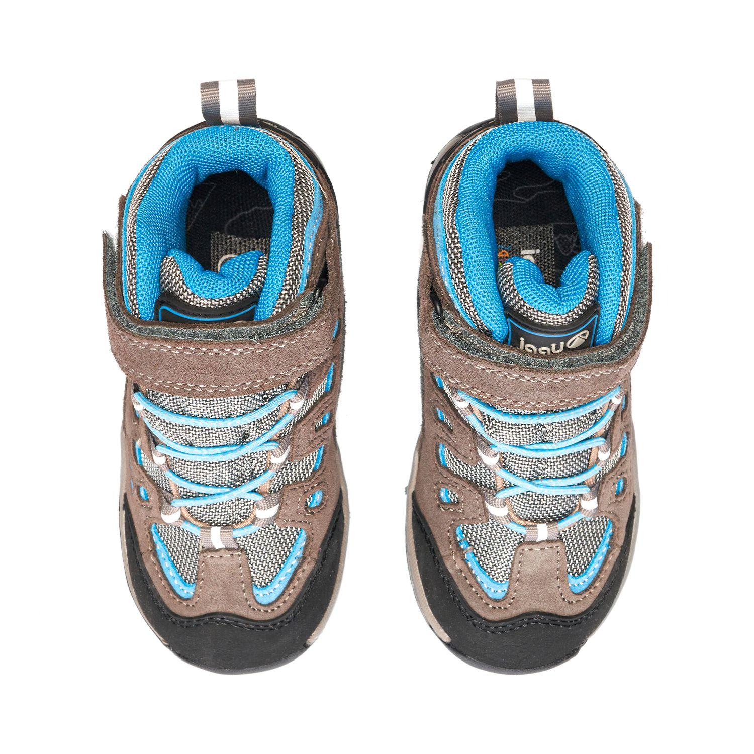 Botín Niño Puelo CS HI Velcro Café Azul Lippi-5