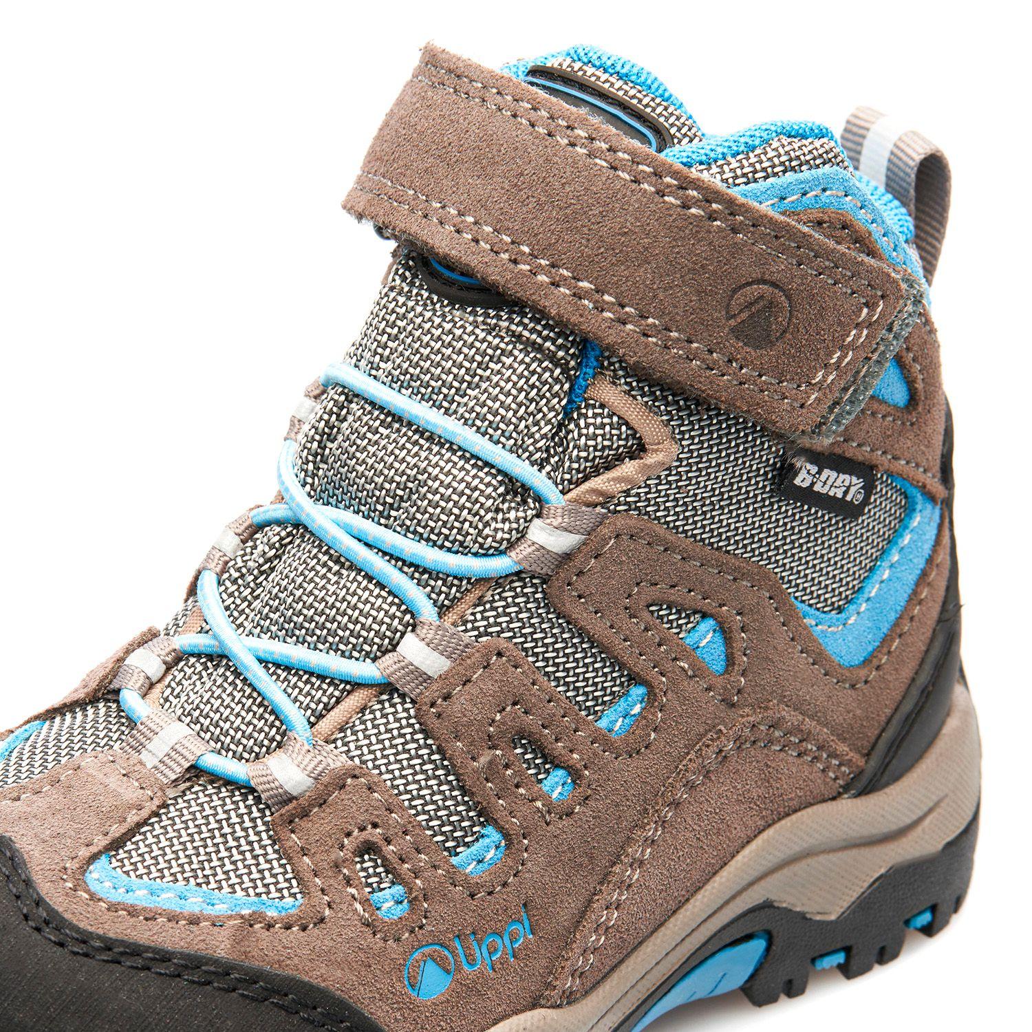 Botín Niño Puelo CS HI Velcro Café Azul Lippi-6