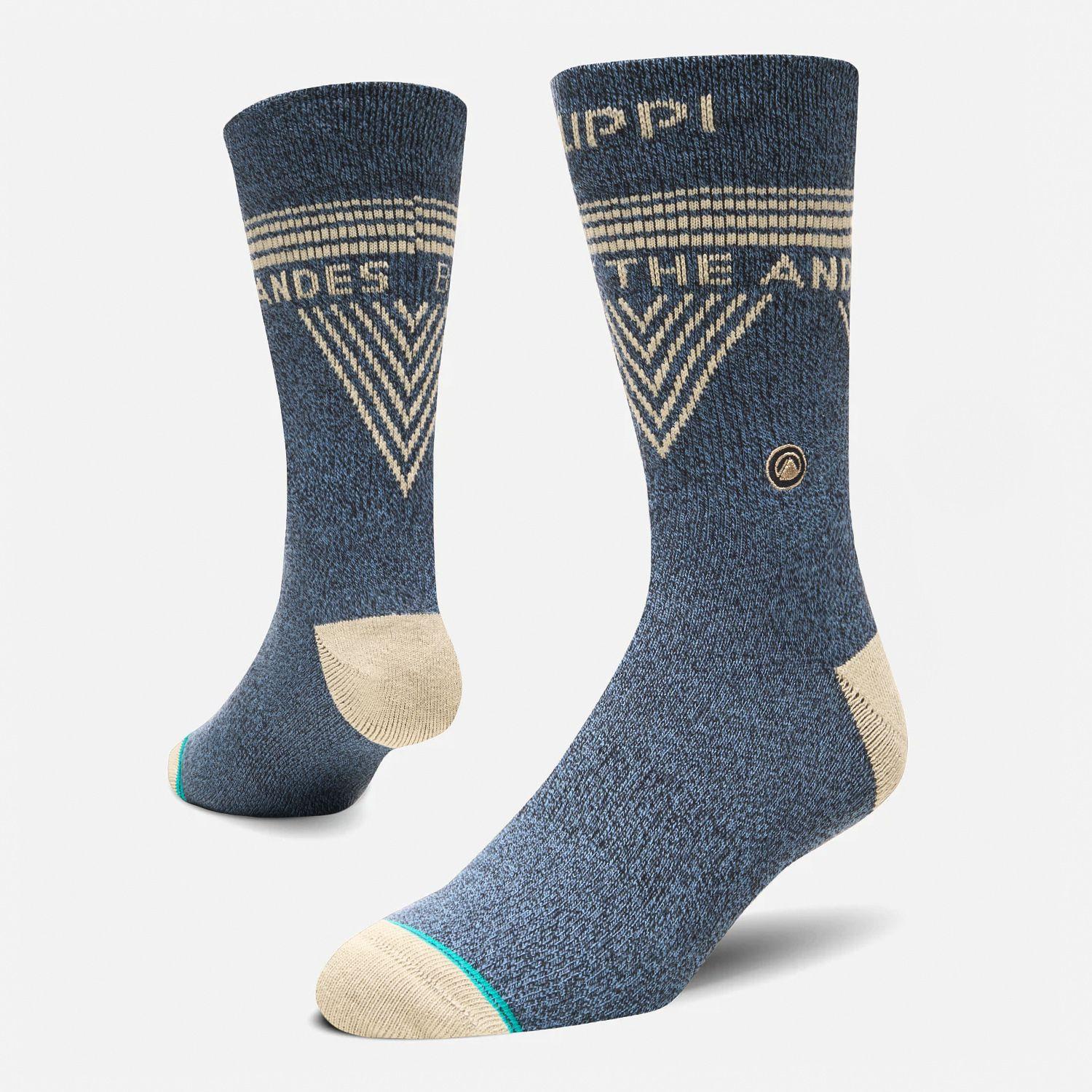 Calcetin Hombre Travel Walk Classic Socks Azul Marino Lippi-0