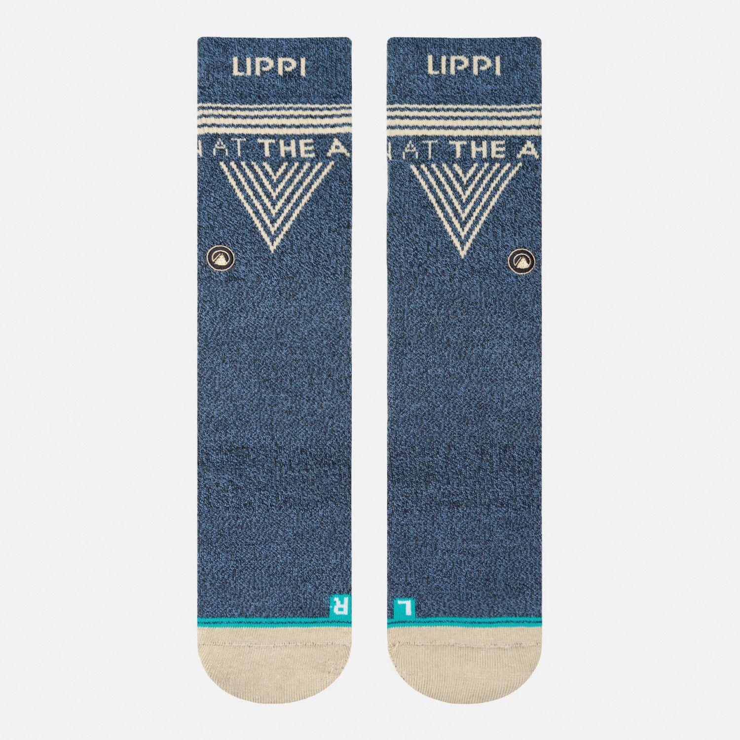 Calcetin Hombre Travel Walk Classic Socks Azul Marino Lippi-1