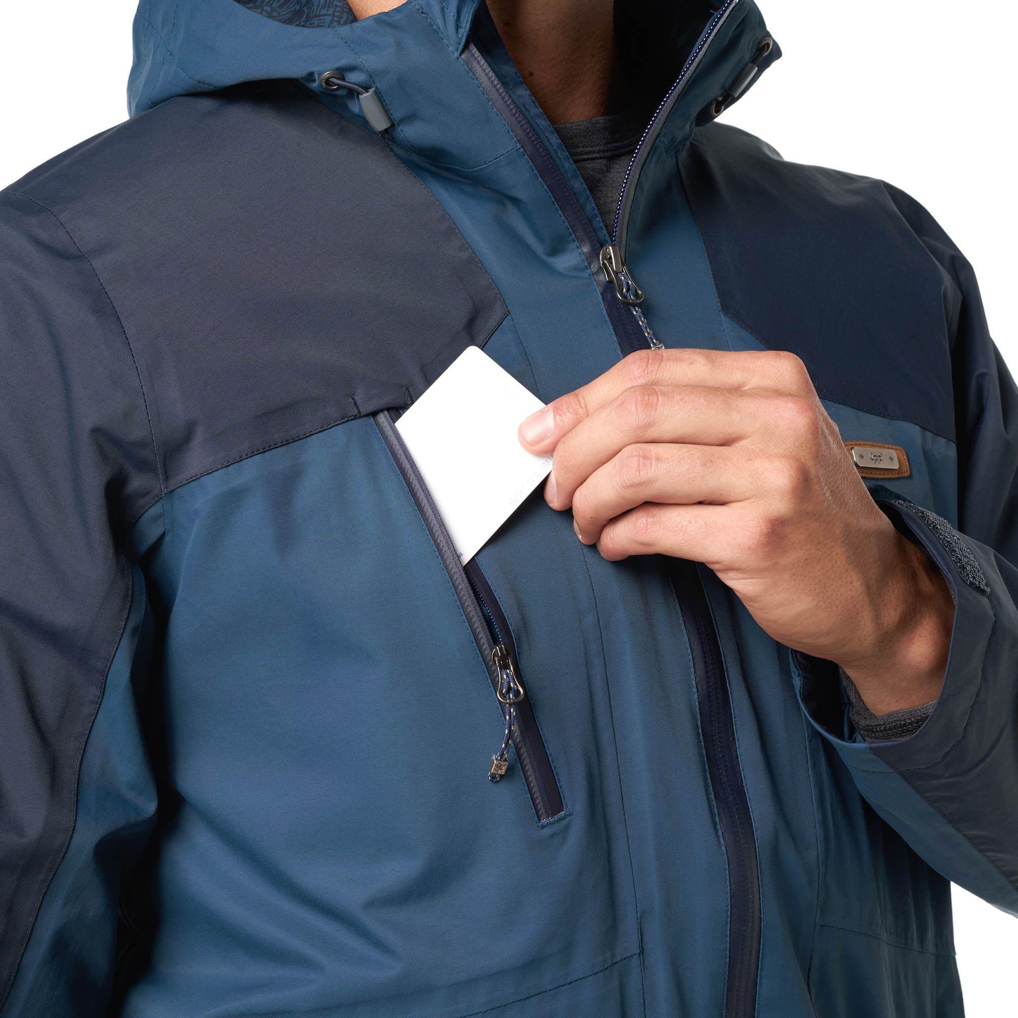Chaqueta Hombre Drizzle B-Dry Jacket Azul Noche Lippi-4