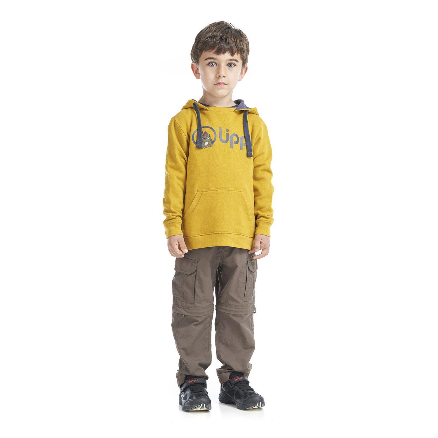 Poleron Niño Insigne Hoody Sweatshirt Mostaza Lippi-4