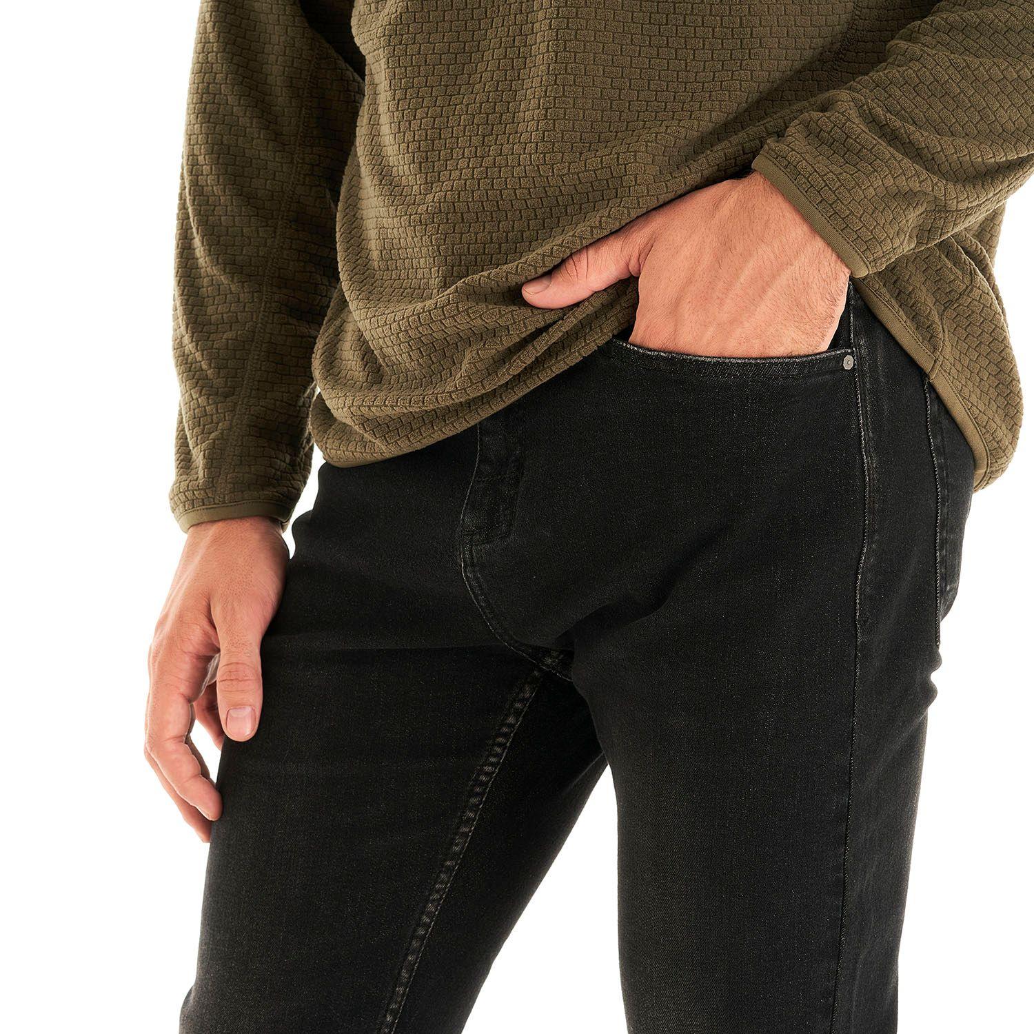 Pantalon Hombre Denim Pants Negro Lippi I21-7