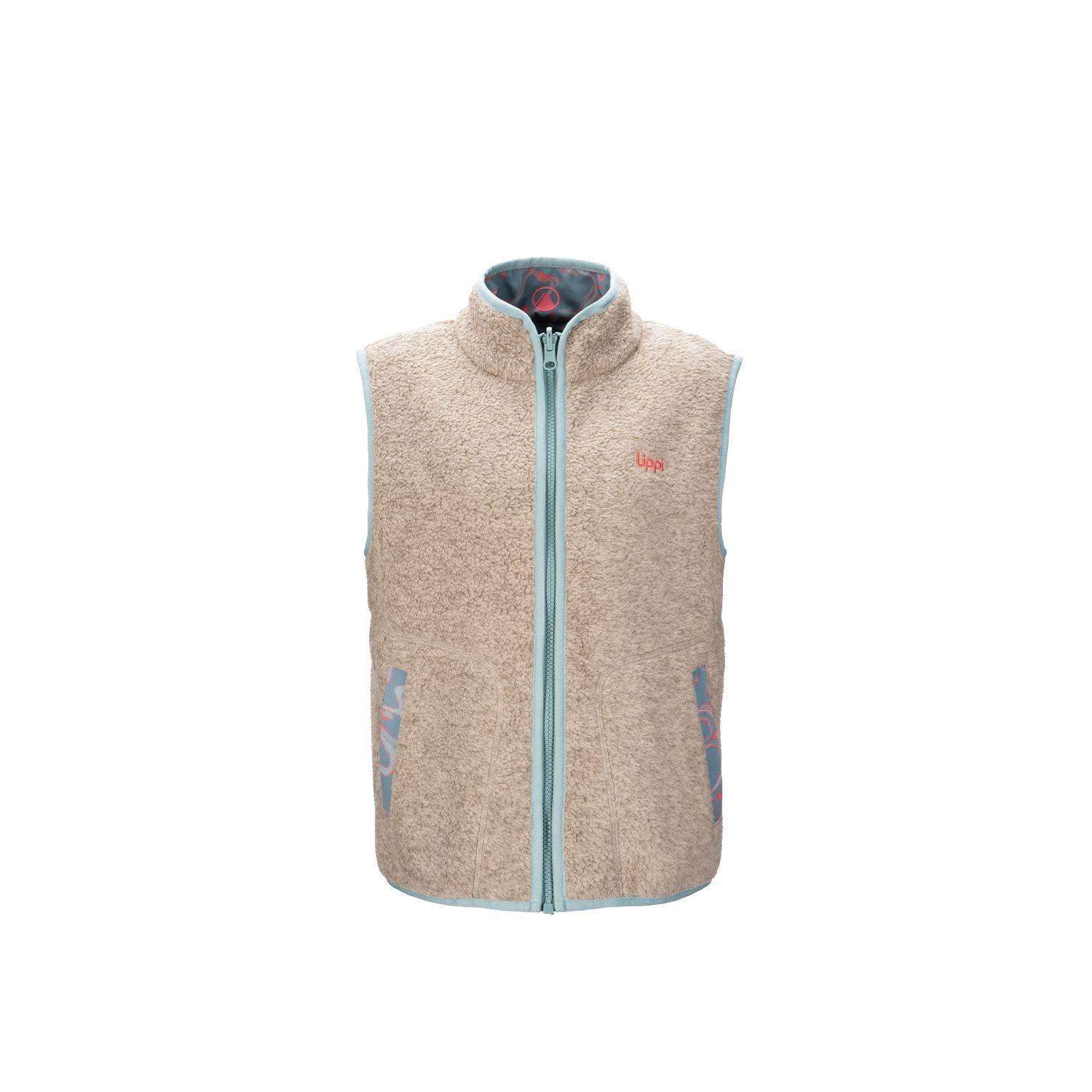 Chaqueta Niña Sherwood Shaggy Vest Crudo Lippi-0