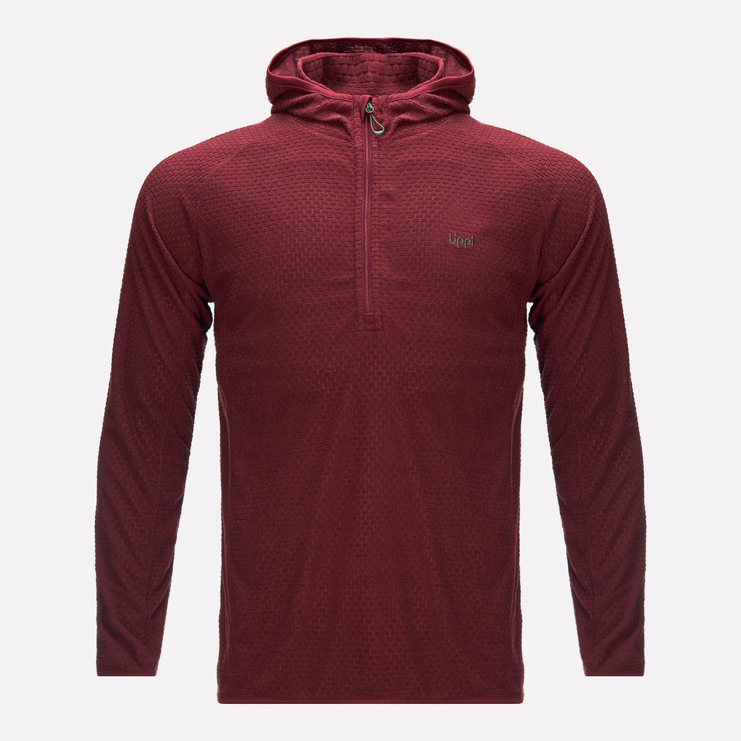 Poleron Hombre Jacaranda Nano-F 14 Zip Hoody Vino Lippi I22-0