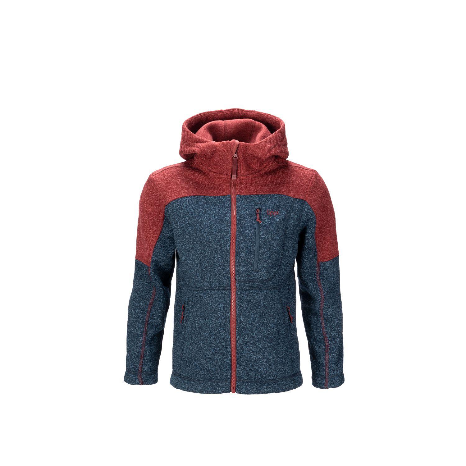 Chaqueta Niño Explorer Therm-Pro Hoody Jacket Melange Vino / Melange Azul Lippi-0