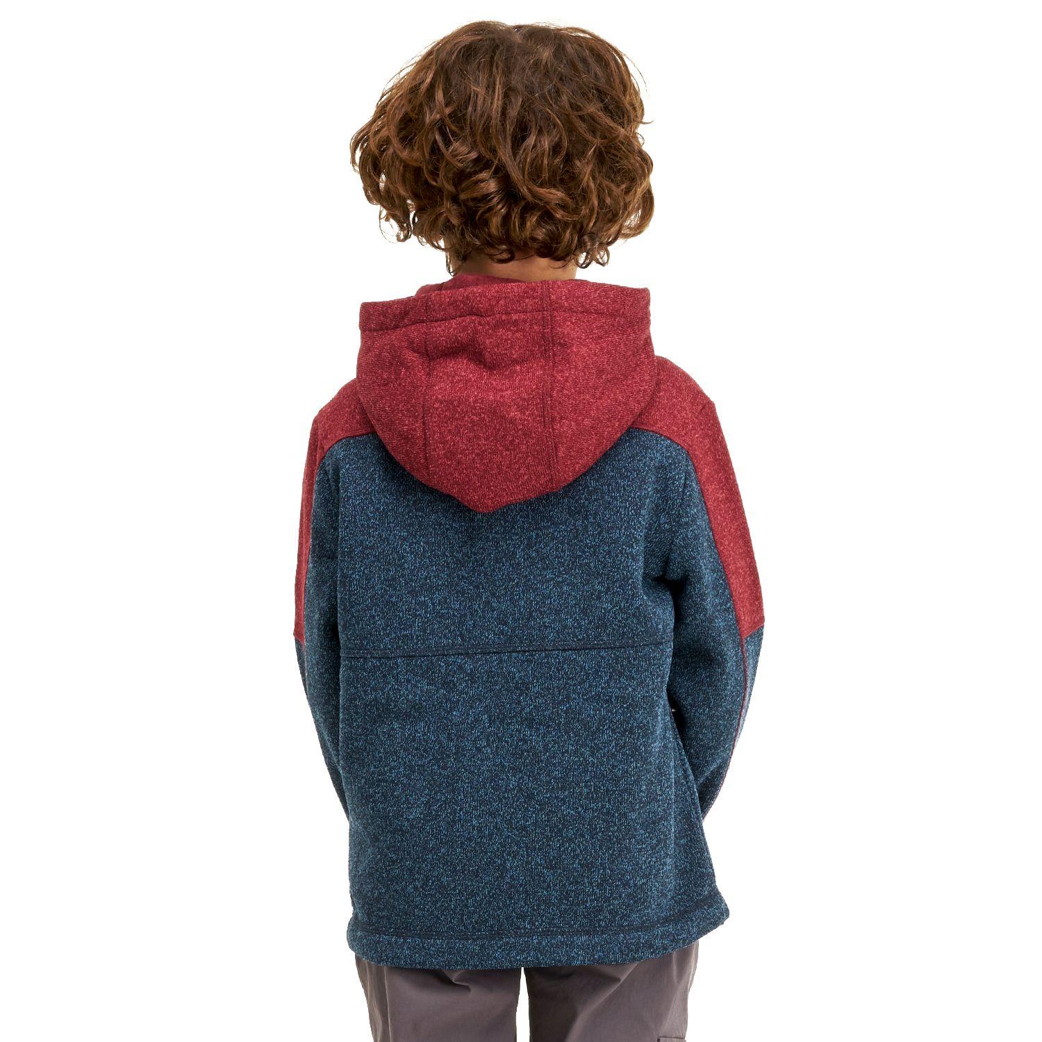 Chaqueta Niño Explorer Therm-Pro Hoody Jacket Melange Vino / Melange Azul Lippi-3