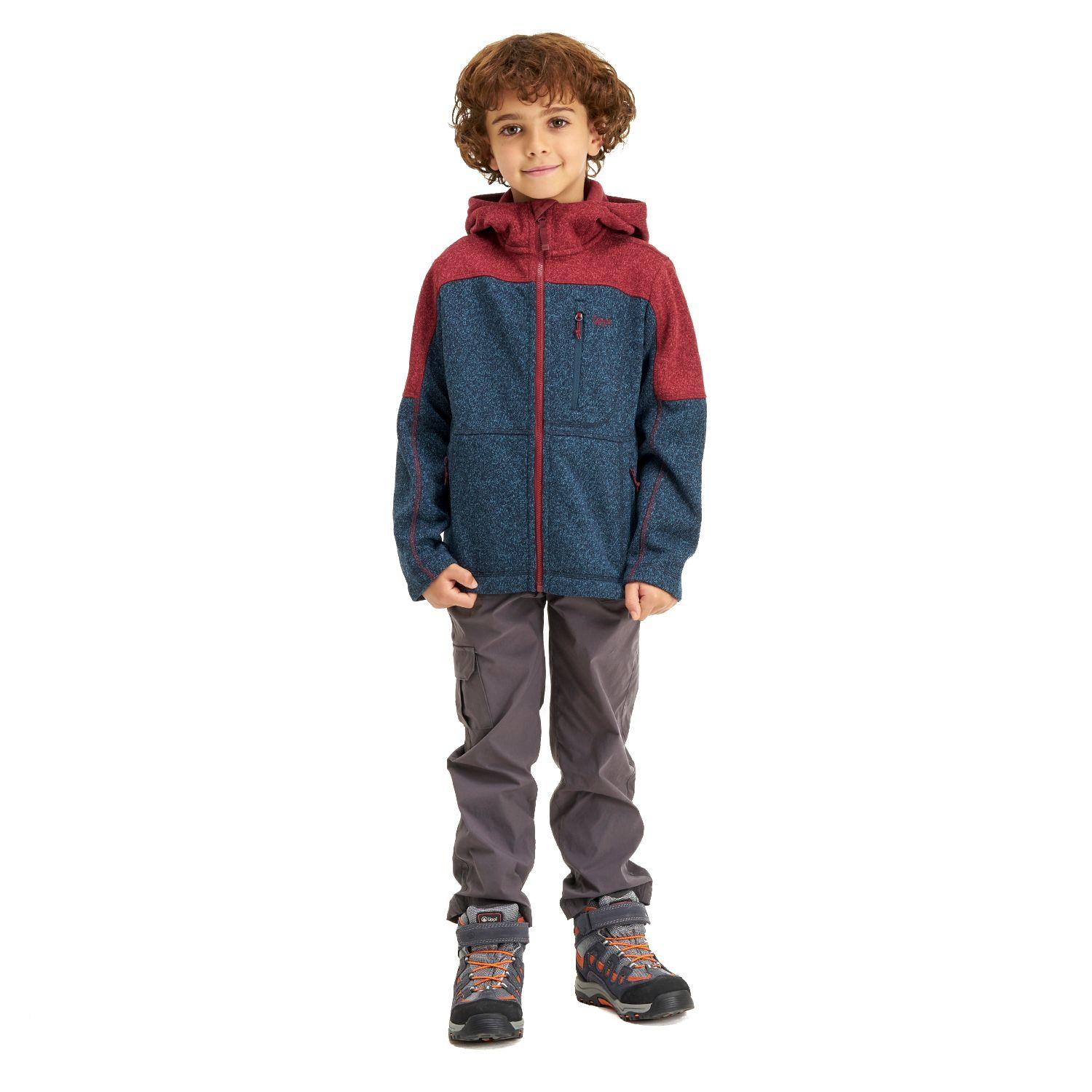 Chaqueta Niño Explorer Therm-Pro Hoody Jacket Melange Vino / Melange Azul Lippi-5
