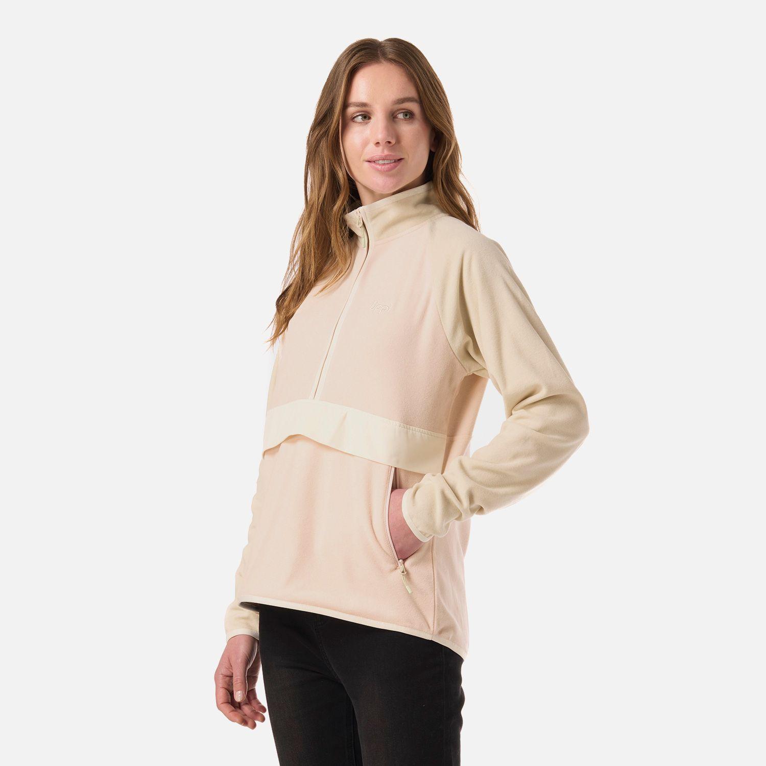 Polar Mujer Fireplace 1/4 Zip Sweatshirt Damasco Lippi V26-1