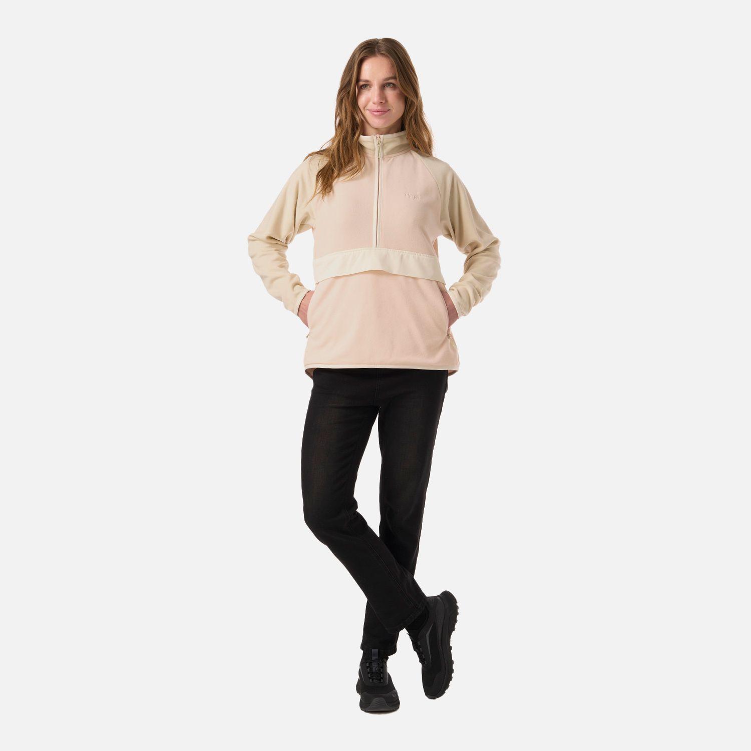 Polar Mujer Fireplace 1/4 Zip Sweatshirt Damasco Lippi V26-5