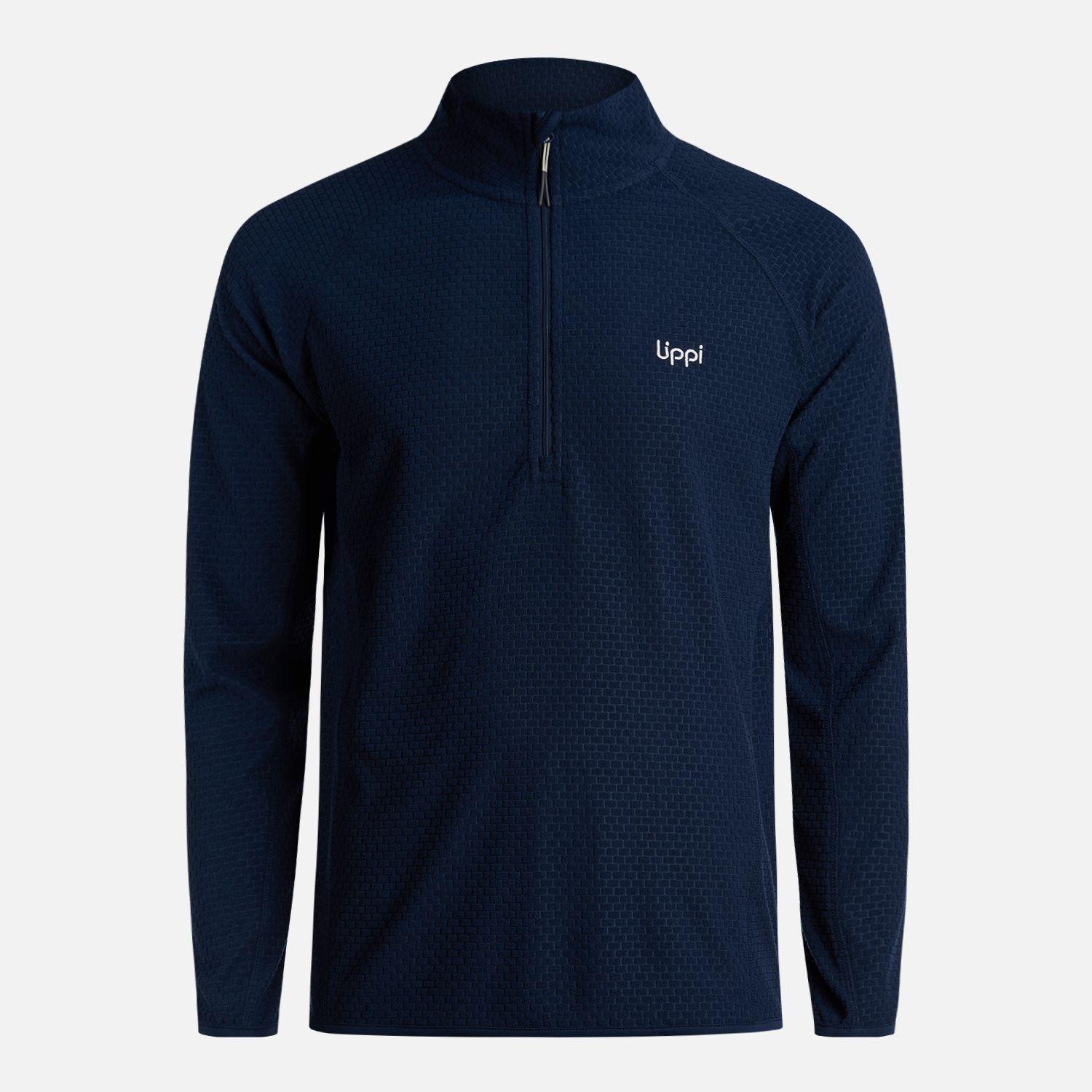 Polerón Hombre Jacaranda Nano-F 14 Zip Azul Marino Lippi-5