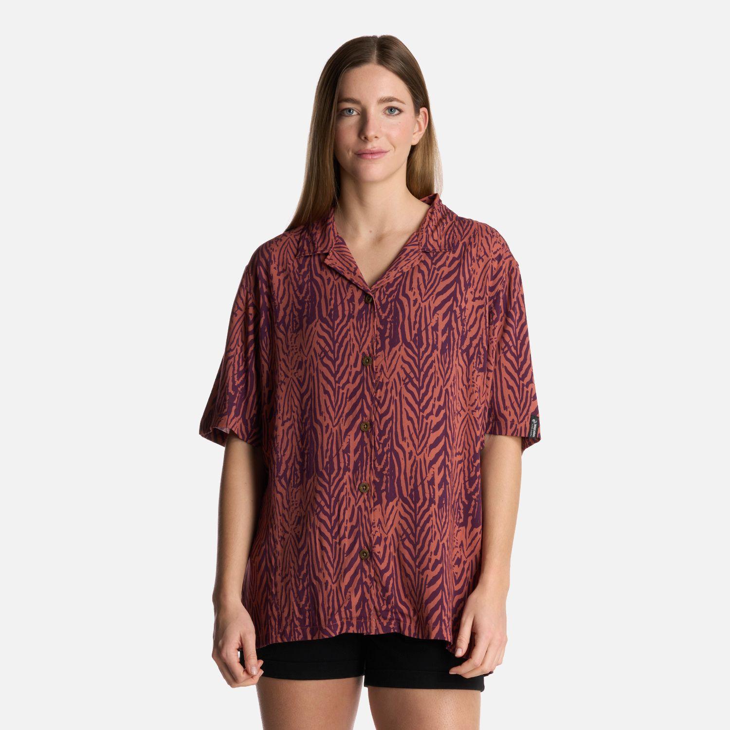 Camisa Mujer Marmolada Print Coral Haka Honu-0