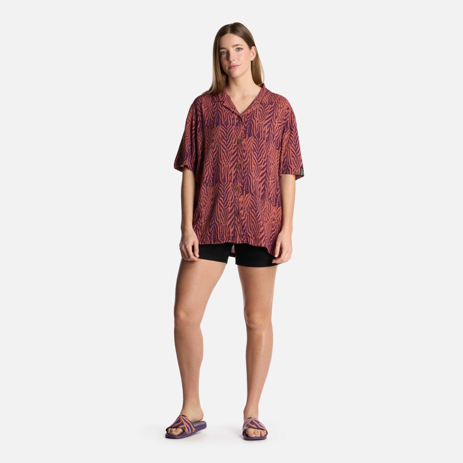 Camisa Mujer Marmolada Print Coral Haka Honu-4