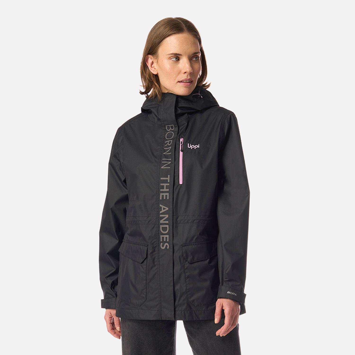 Chaqueta Mujer Streetwise B-Dry Hoody Jacket Negro Lippi I26-0