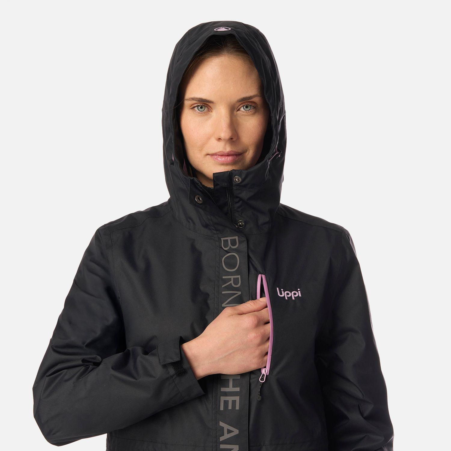 Chaqueta Mujer Streetwise B-Dry Hoody Jacket Negro Lippi I26-3
