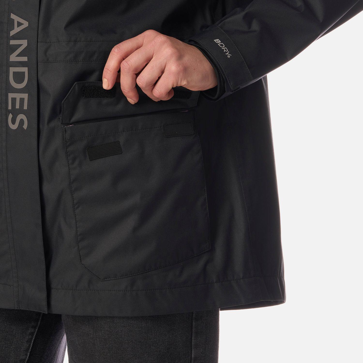 Chaqueta Mujer Streetwise B-Dry Hoody Jacket Negro Lippi I26-4
