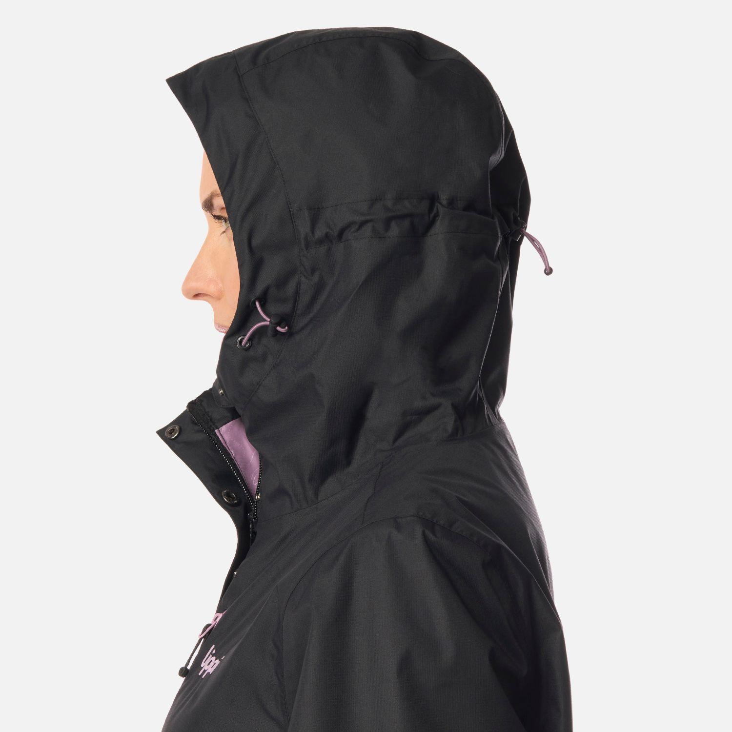 Chaqueta Mujer Streetwise B-Dry Hoody Jacket Negro Lippi I26-6