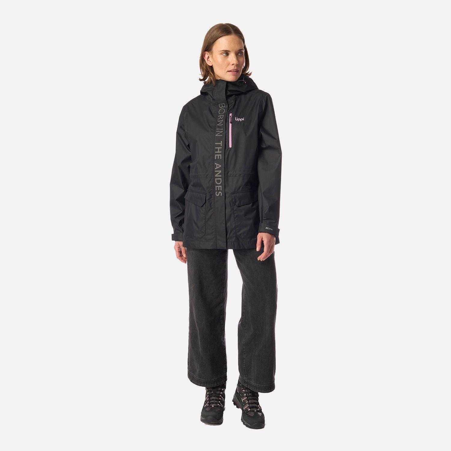 Chaqueta Mujer Streetwise B-Dry Hoody Jacket Negro Lippi I26-8