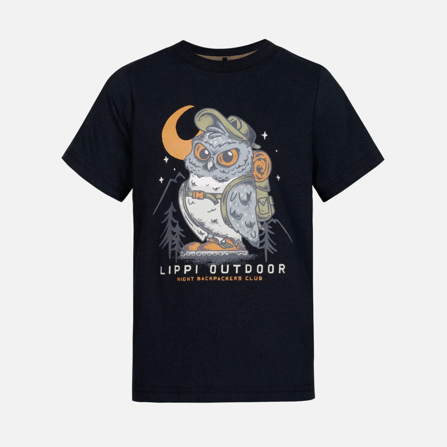 Polera Niño Country T-Shirt Negro Lippi-0