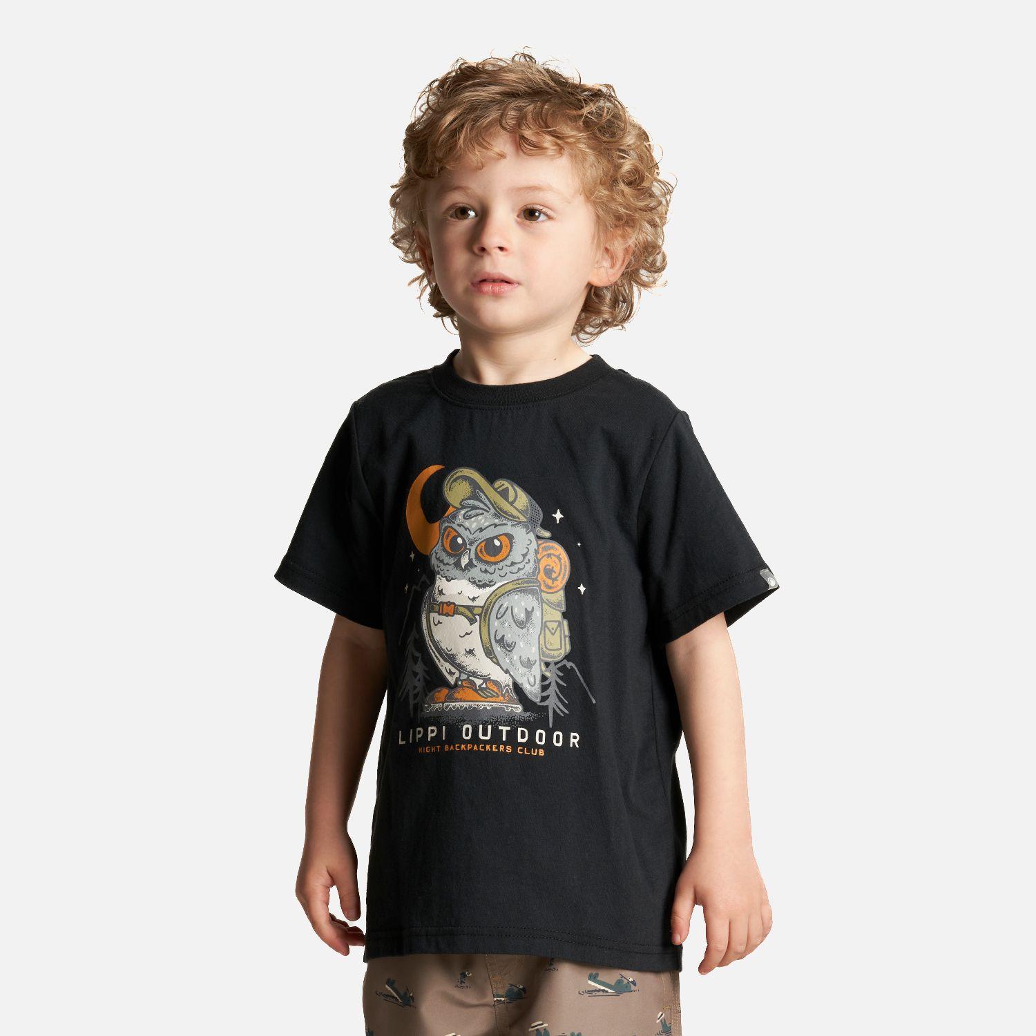 Polera Niño Country T-Shirt Negro Lippi-1