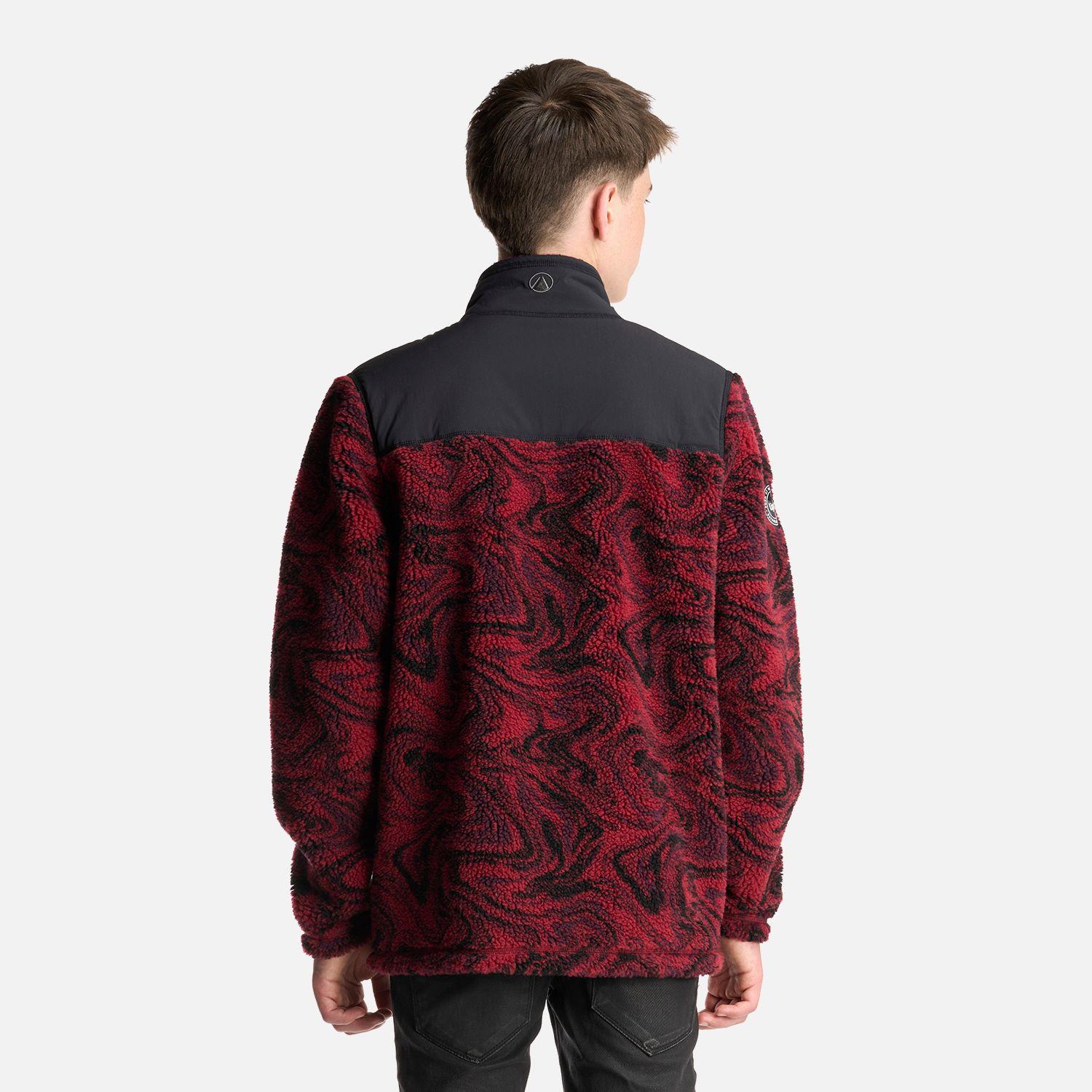Chaqueta Teen Boy Glaciar Sherpa-Pro Jacket Print Burdeo Lippi-3