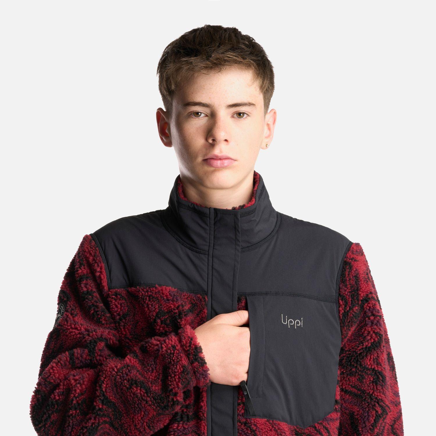 Chaqueta Teen Boy Glaciar Sherpa-Pro Jacket Print Burdeo Lippi-4