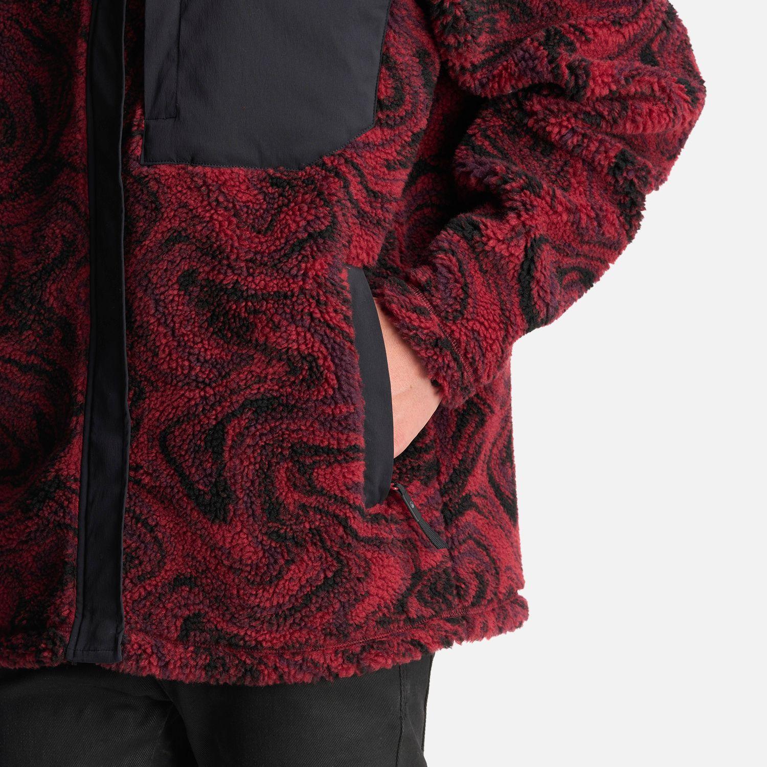 Chaqueta Teen Boy Glaciar Sherpa-Pro Jacket Print Burdeo Lippi-5