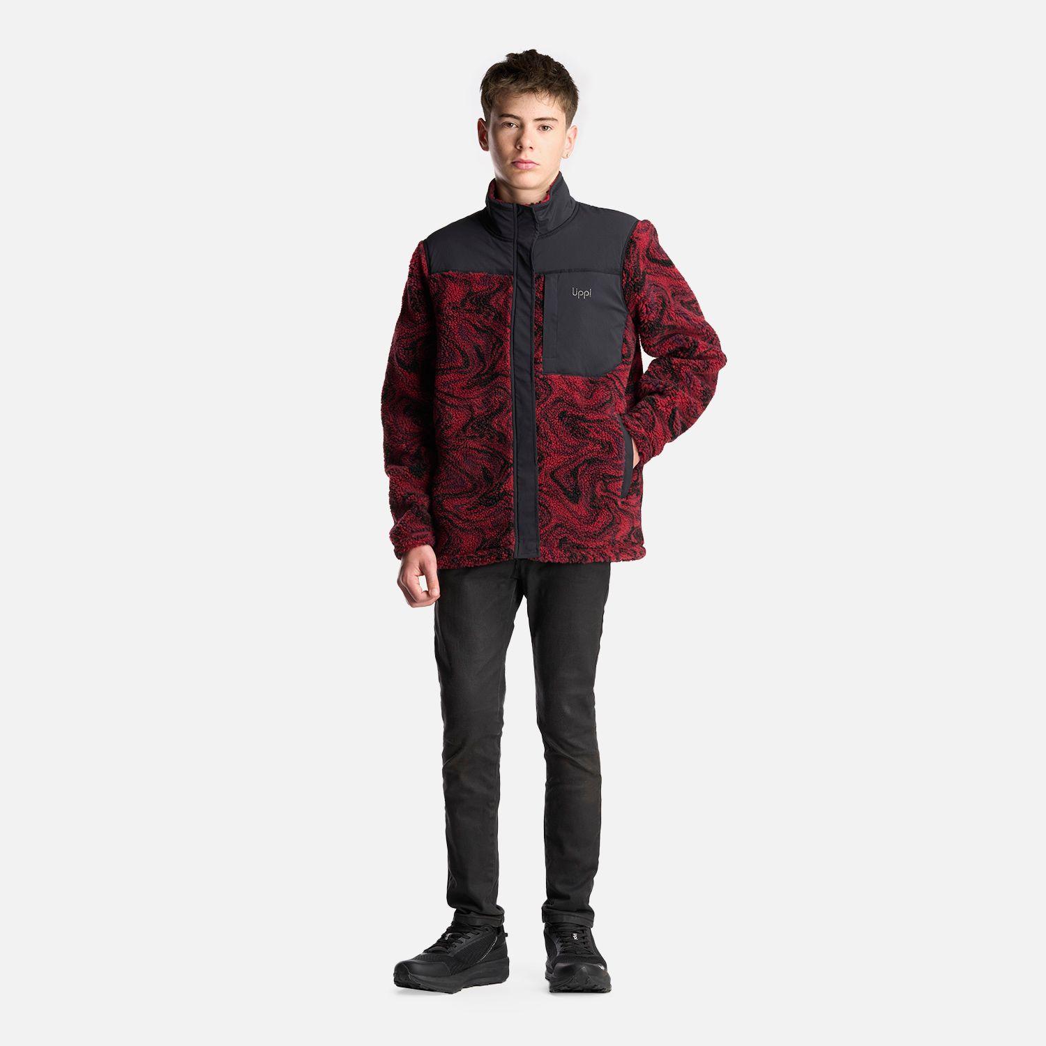 Chaqueta Teen Boy Glaciar Sherpa-Pro Jacket Print Burdeo Lippi-6